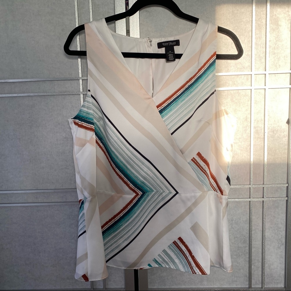 WHBM White House Black Mark sleeveless blouse size M